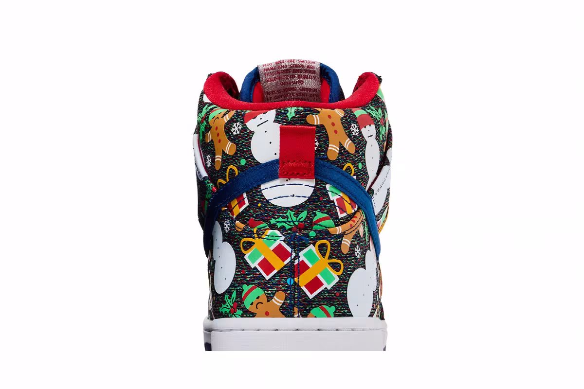 Concepts x Nike SB Dunk Pro High Ugly Christmas Sweater, view 8