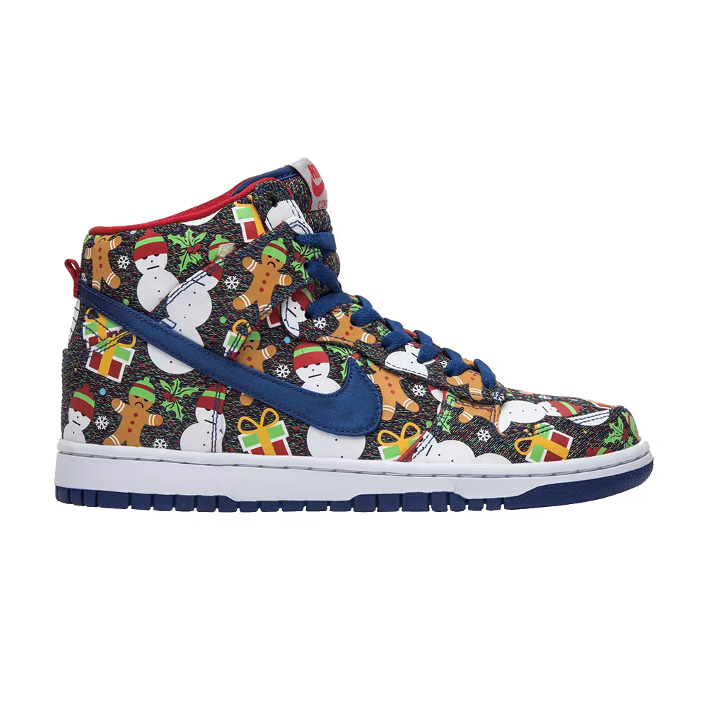 Concepts x Nike SB Dunk Pro High GS Ugly Christmas Sweater 2017