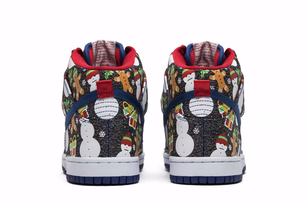 Concepts x Nike SB Dunk Pro High GS Ugly Christmas Sweater 2017, view 7