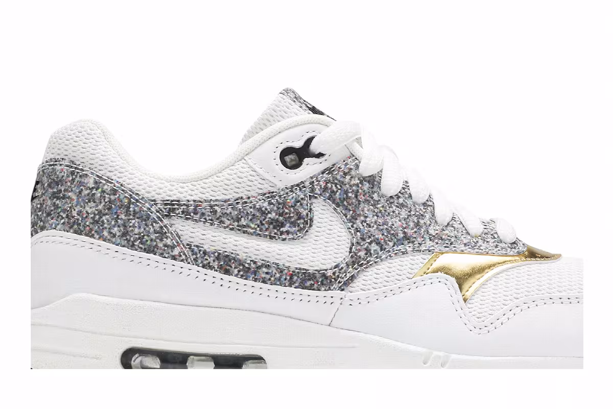 Nike Women's Air Max 1 SE White Multi Gold, view 3