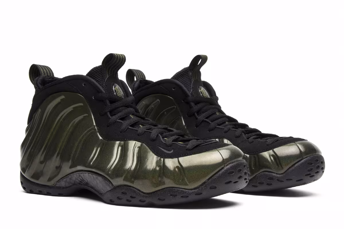 Nike Air Foamposite One Legion Green, view 9