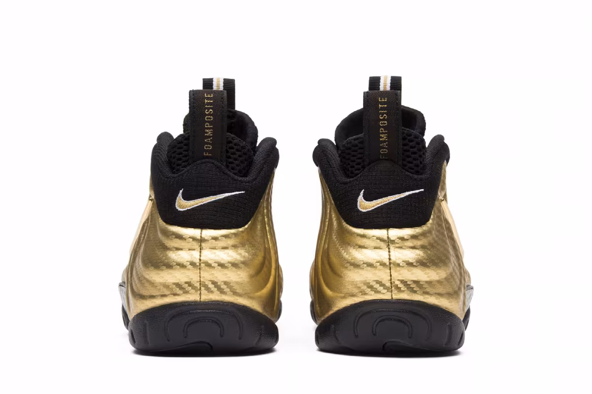 Nike Air Foamposite Pro Metallic Gold, view 7