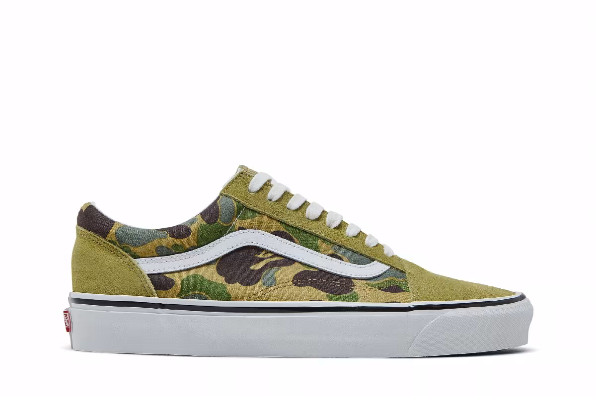 BAPE x Vans Old Skool 36 DX Green Camo, view 2