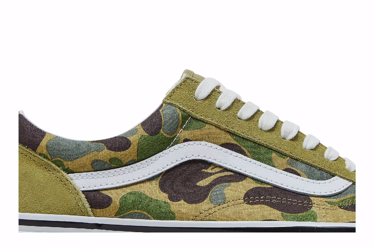 BAPE x Vans Old Skool 36 DX Green Camo, view 3