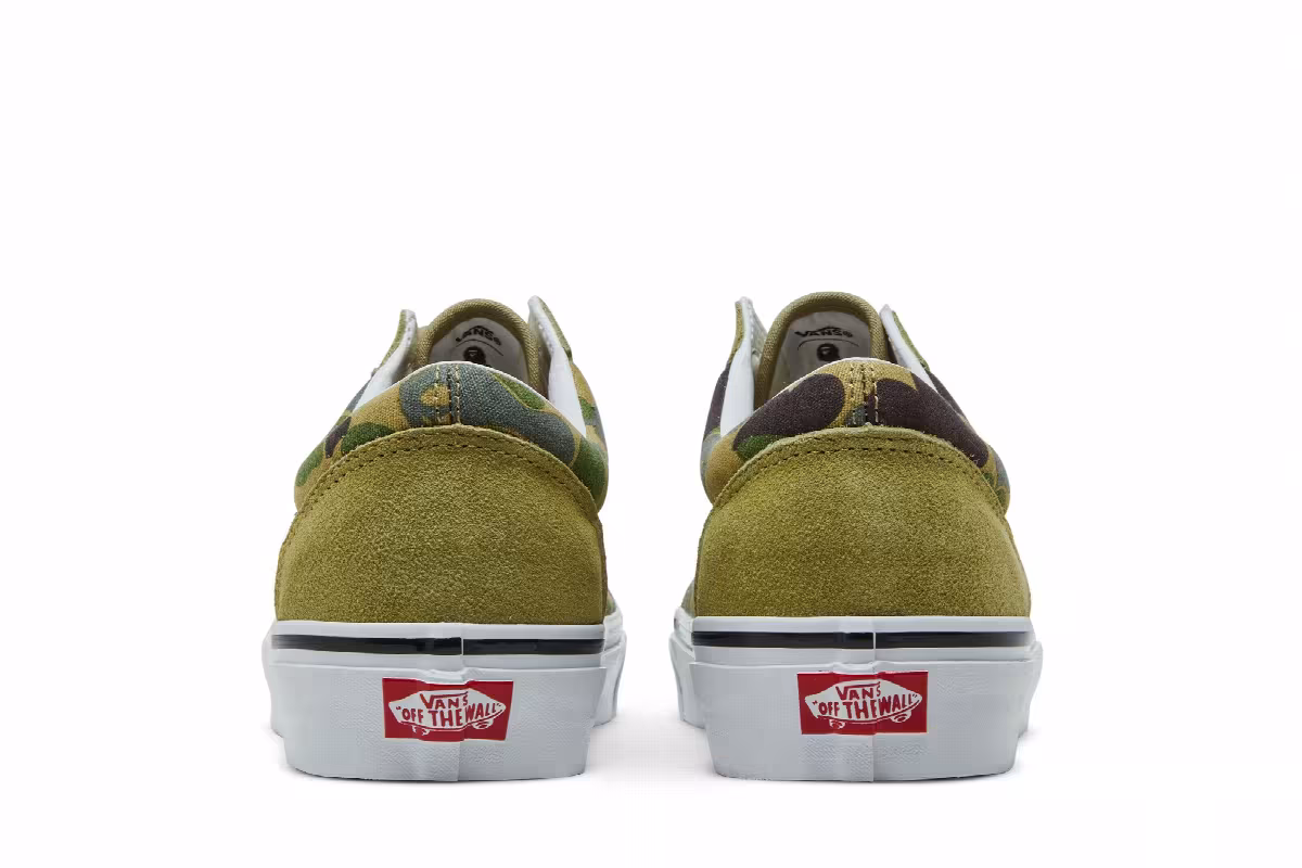 BAPE x Vans Old Skool 36 DX Green Camo, view 7