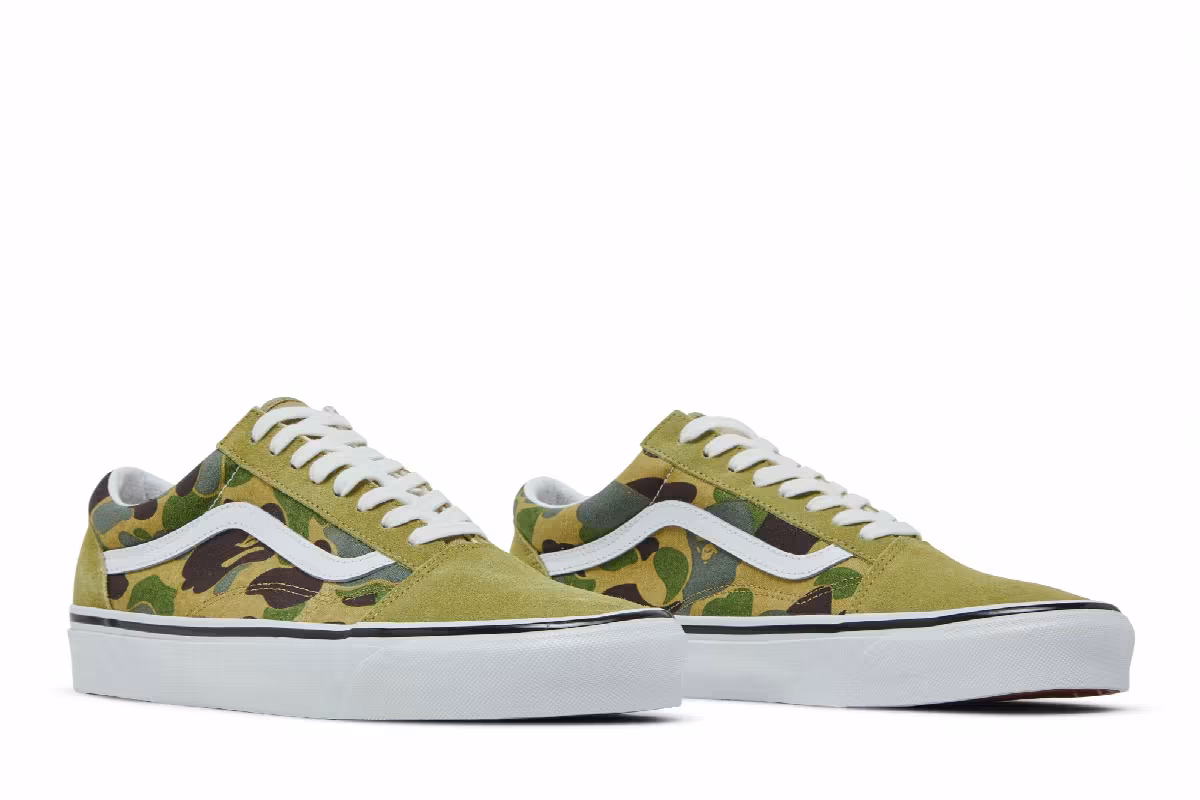 BAPE x Vans Old Skool 36 DX Green Camo, view 9