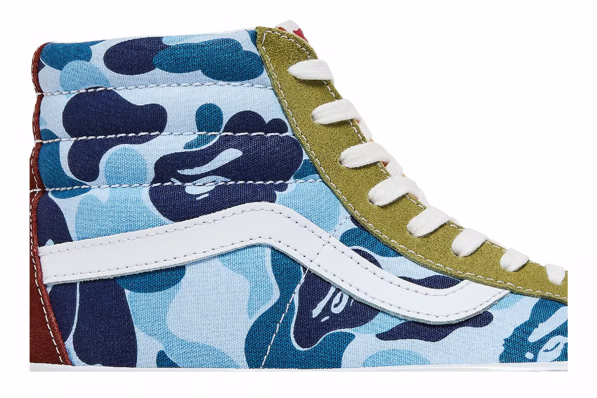 BAPE x Vans Sk8-Hi 36 DX Multi Camo, view 3