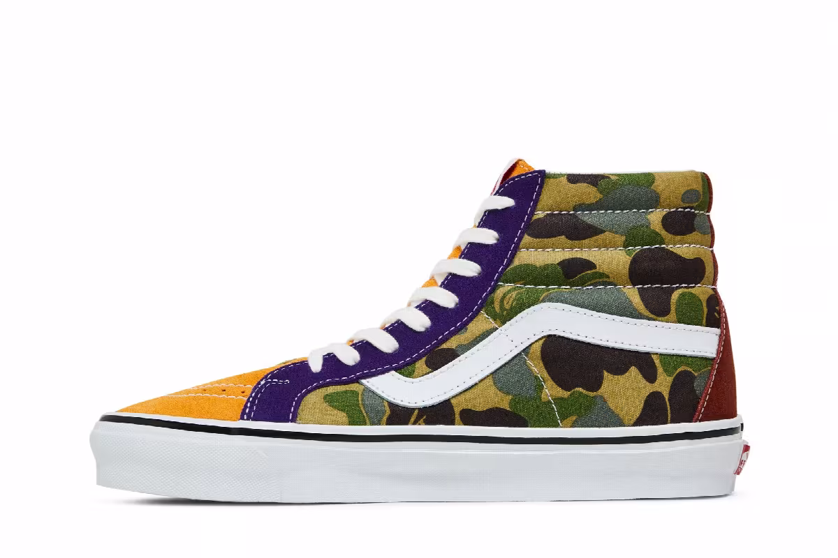 BAPE x Vans Sk8-Hi 36 DX Multi Camo, view 4
