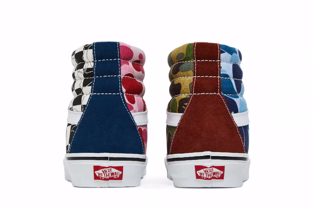BAPE x Vans Sk8-Hi 36 DX Multi Camo, view 7