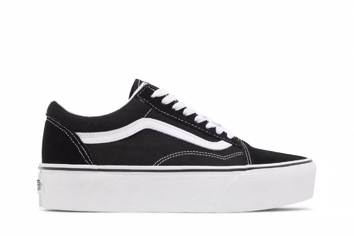 Vans Old Skool Stackform Black White, view 2