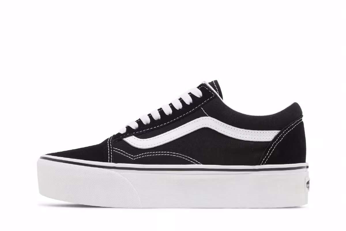 Vans Old Skool Stackform Black White, view 4