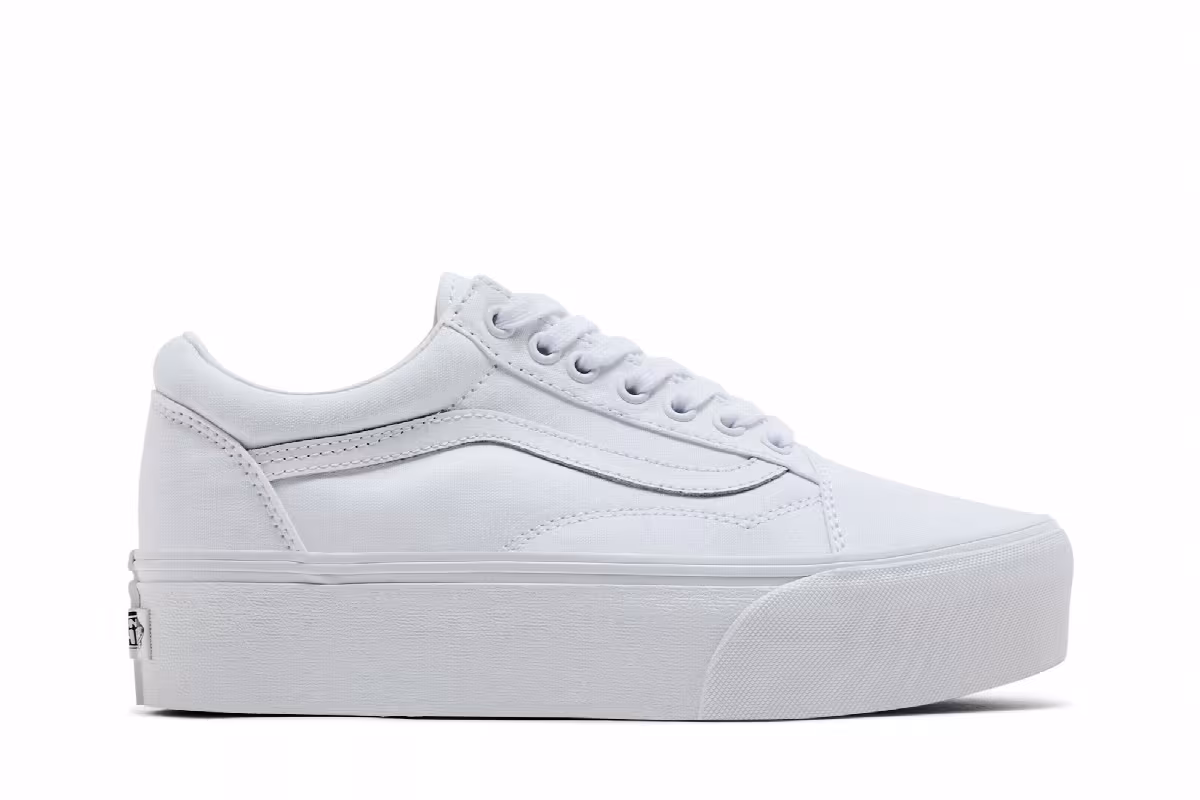 Vans Old Skool Stackform True White, view 2