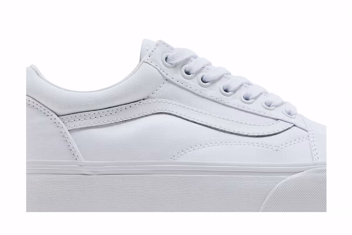 Vans Old Skool Stackform True White, view 3
