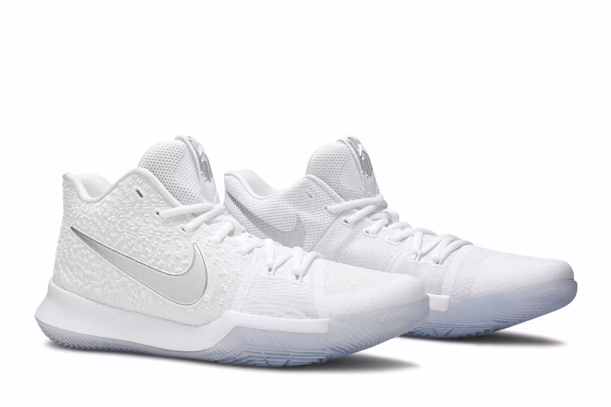 Nike Kyrie 3 White Chrome, view 9