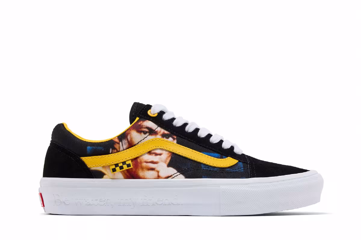 Bruce Lee x Vans Skate Old Skool Black Yellow, view 2