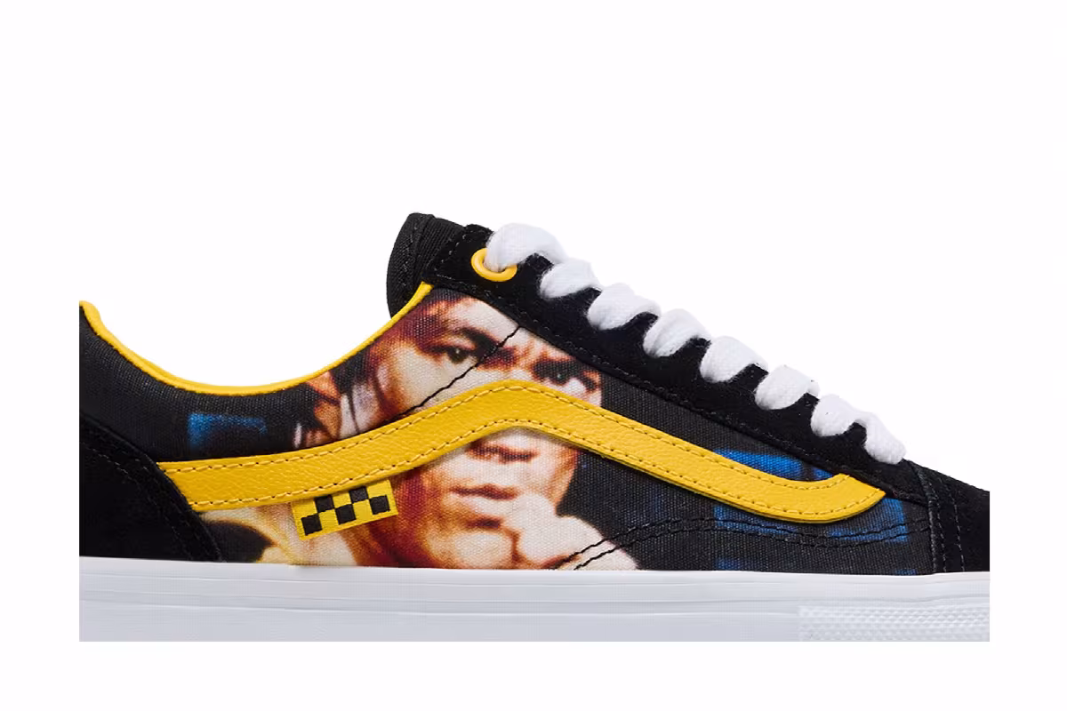 Bruce Lee x Vans Skate Old Skool Black Yellow, view 3