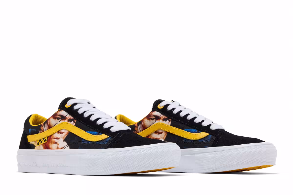 Bruce Lee x Vans Skate Old Skool Black Yellow, view 9