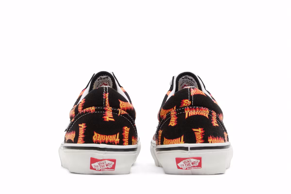 Thrasher x Vans Skate Old Skool Allover Thrasher Logo, view 7