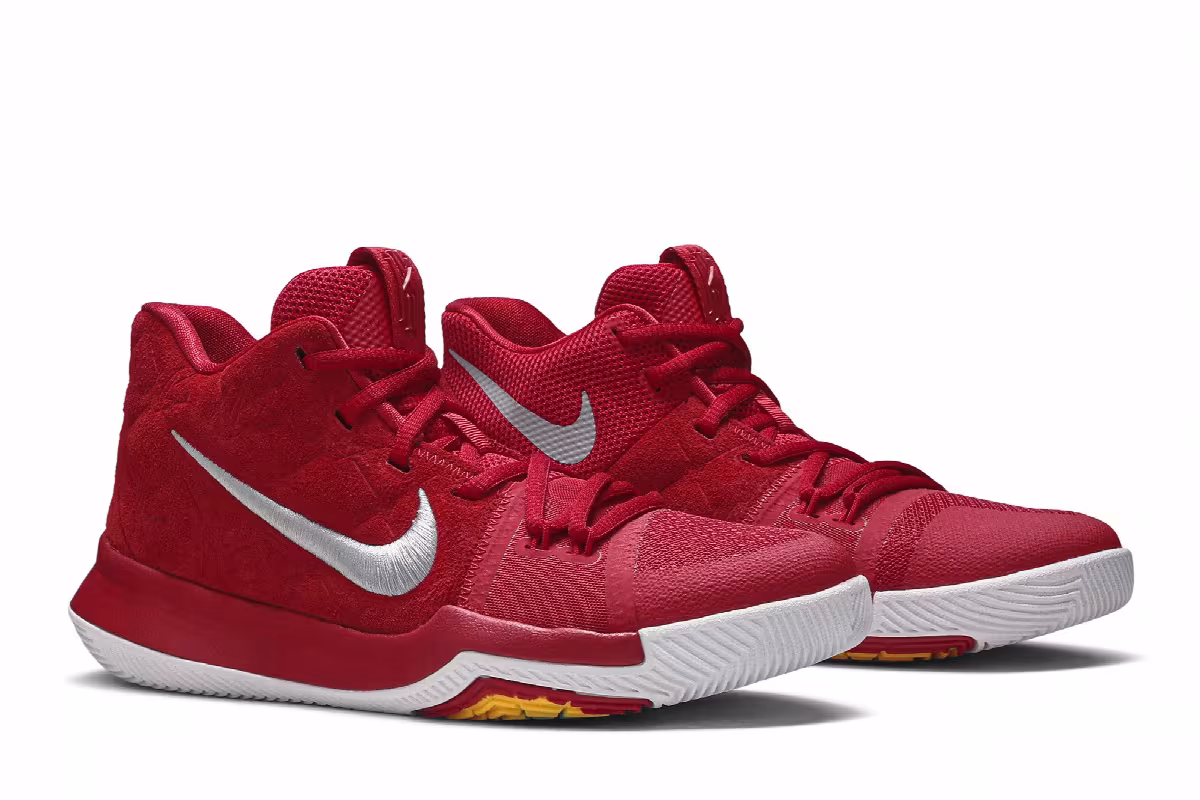 Nike Kyrie 3 GS University Red, view 9