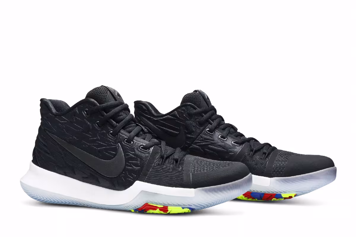 Nike Kyrie 3 Black Multi, view 9