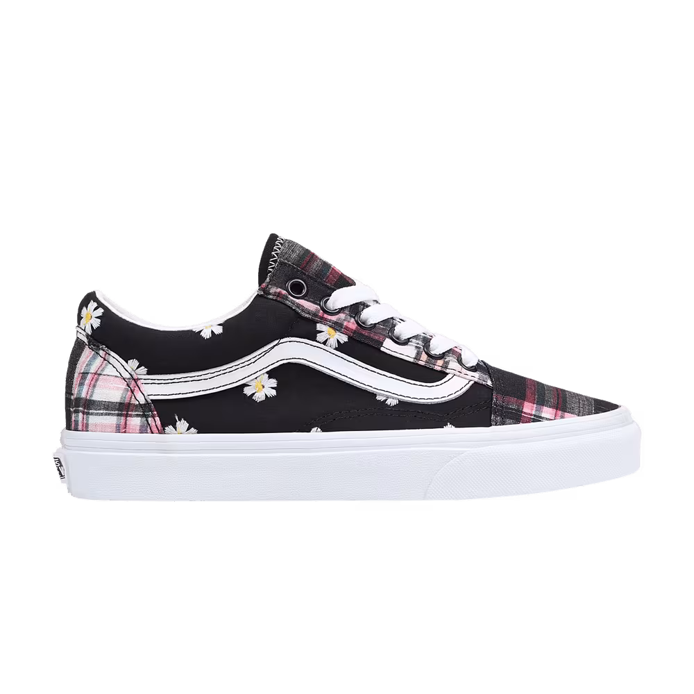 Vans Old Skool Floral Plaid Patchwork