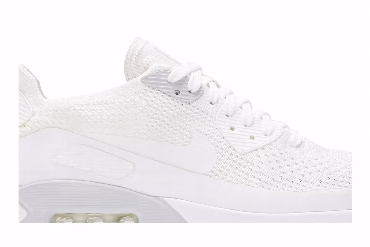 Nike Air Max 90 Ultra 2.0 Flyknit Triple White, view 3