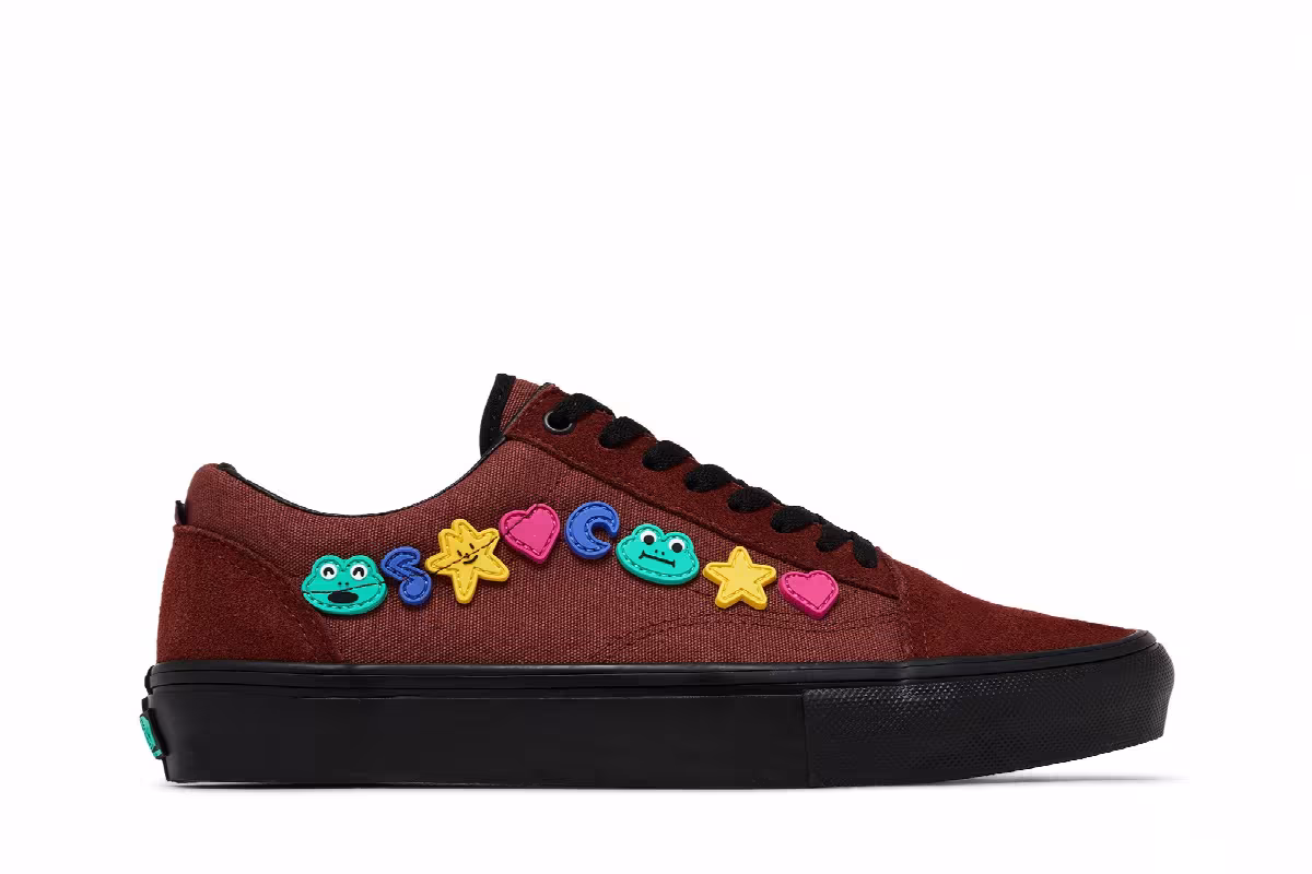 Frog Skateboards x Vans Skate Old Skool Brown, view 2