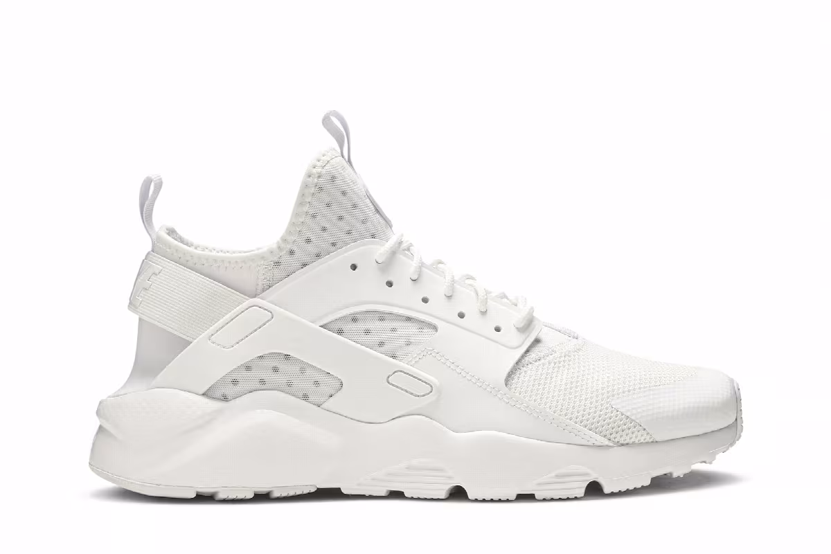 Nike Air Huarache Run Ultra Triple White, view 2