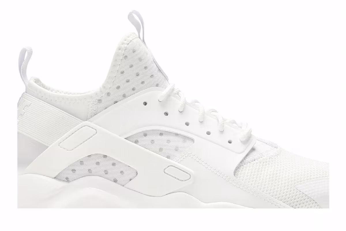 Nike Air Huarache Run Ultra Triple White, view 3