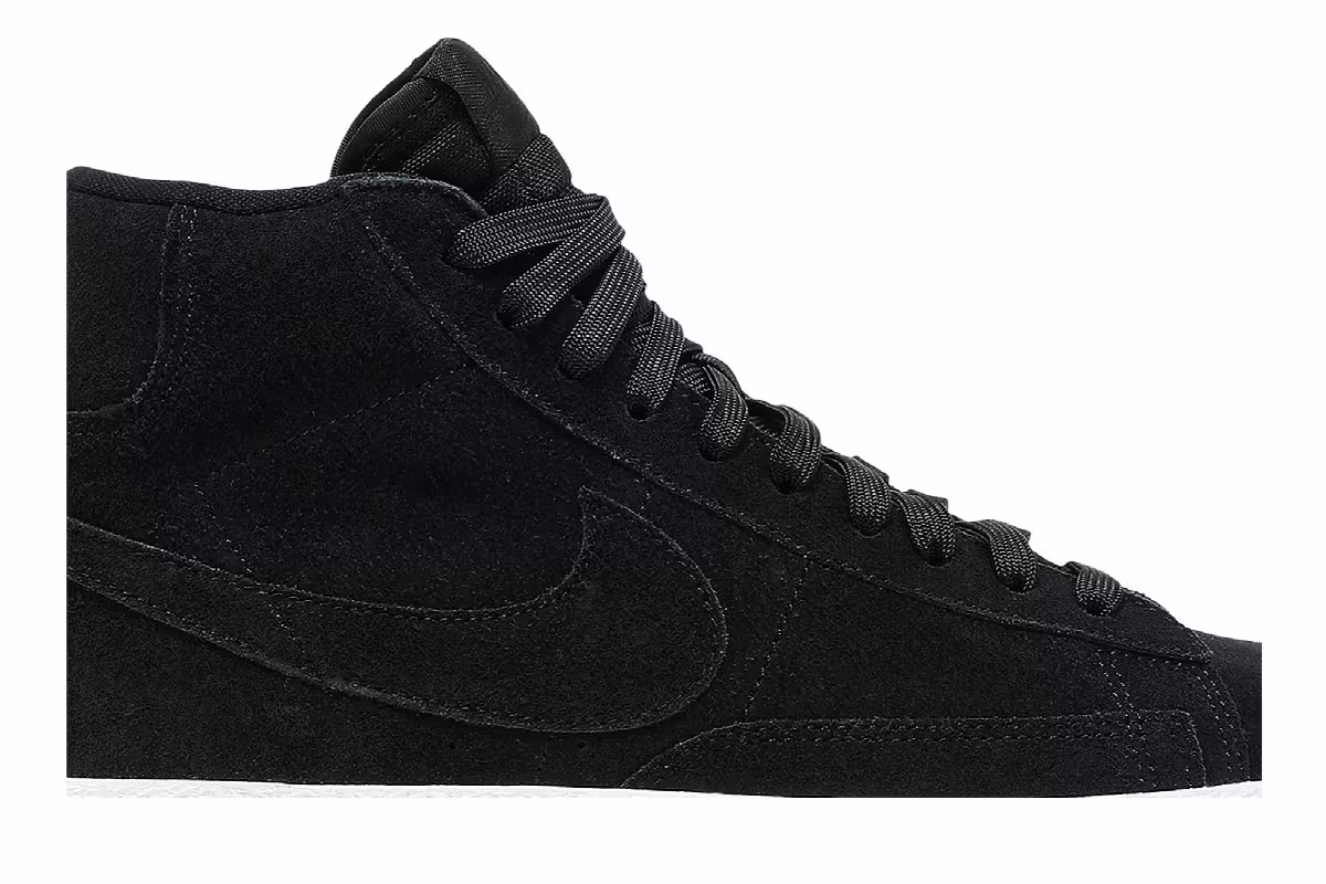 Nike Blazer Mid Premium GS Black Summit White, view 3