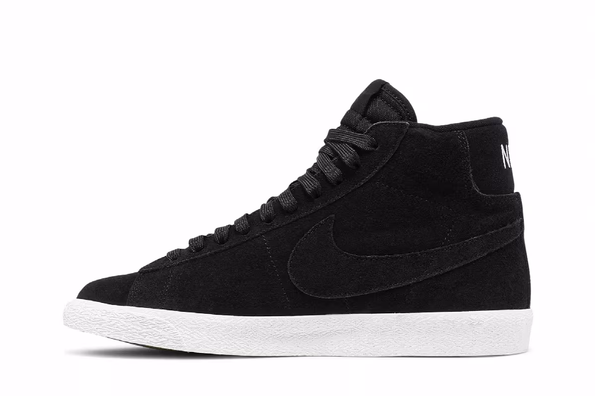 Nike Blazer Mid Premium GS Black Summit White, view 4