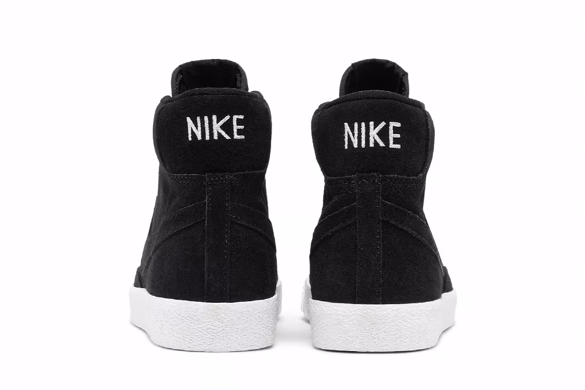 Nike Blazer Mid Premium GS Black Summit White, view 7