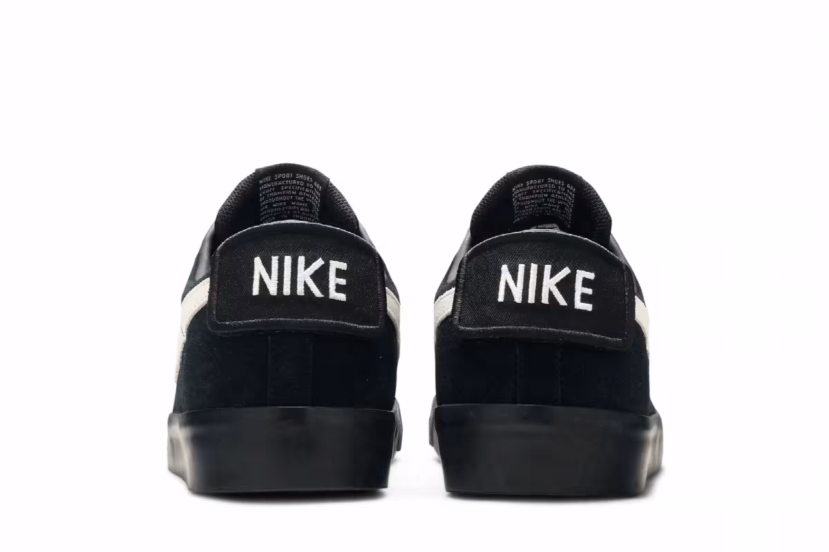 Nike SB Air Zoom Blazer Low GT Black White, view 7