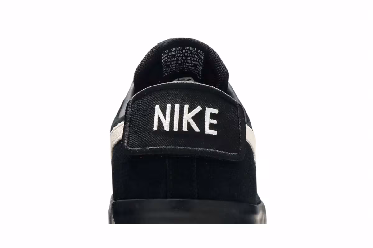 Nike SB Air Zoom Blazer Low GT Black White, view 8