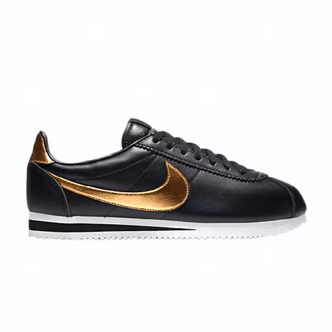 Nike Classic Cortez Premium 'Black Metallic Gold'