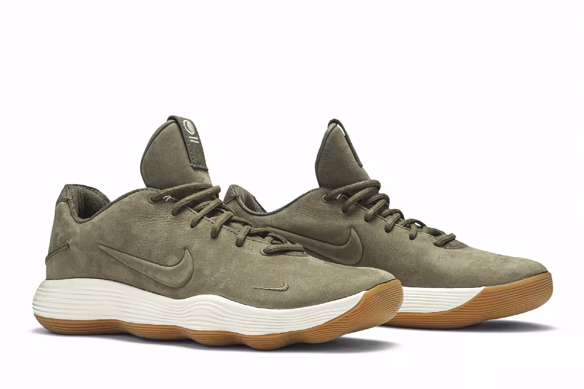 Nike Hyperdunk 2017 Low Premium Olive Gum, view 9