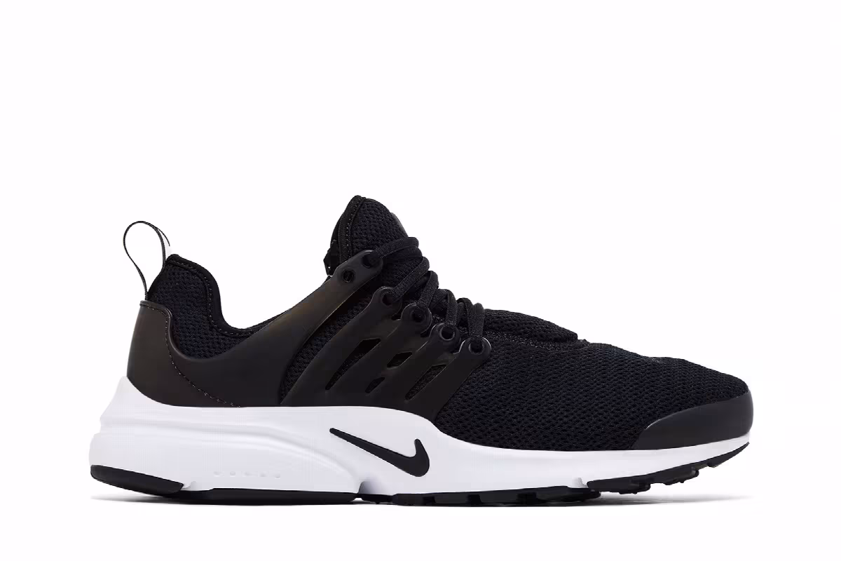 Nike Women's Air Presto Black White, view 2