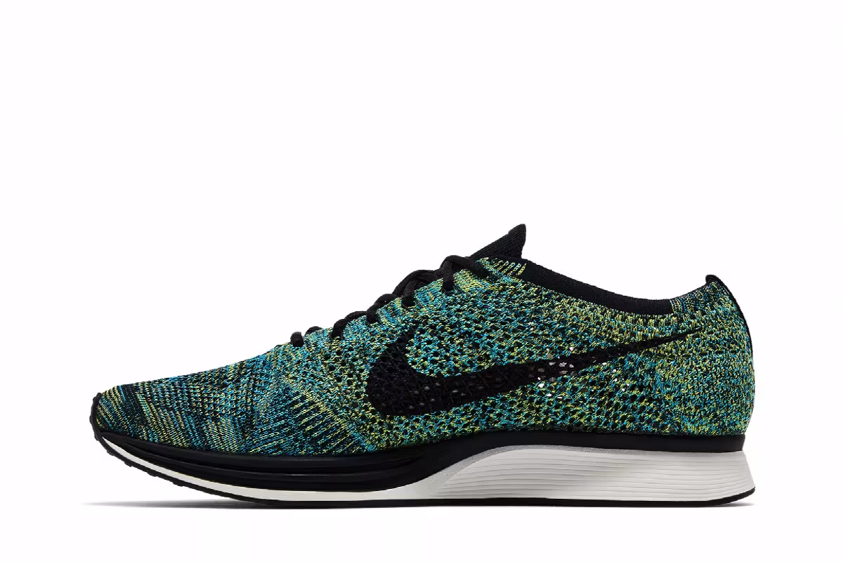 Nike Flyknit Racer Blue Glow, view 4