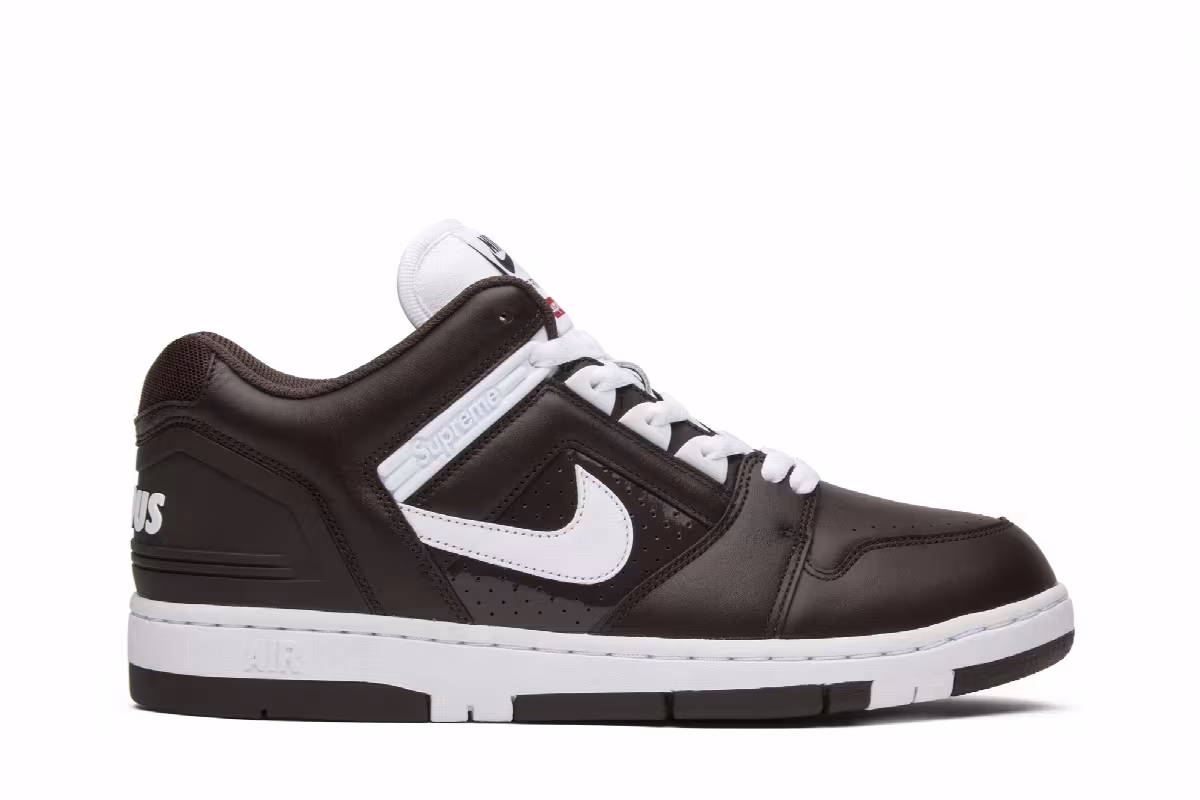 Supreme x Nike Air Force 2 Brown, view 2