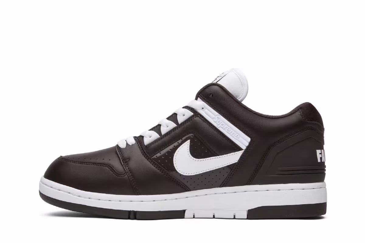 Supreme x Nike Air Force 2 Brown, view 4