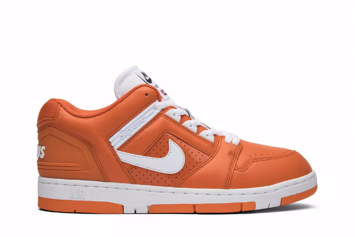 Supreme x Nike Air Force 2 Orange, view 2