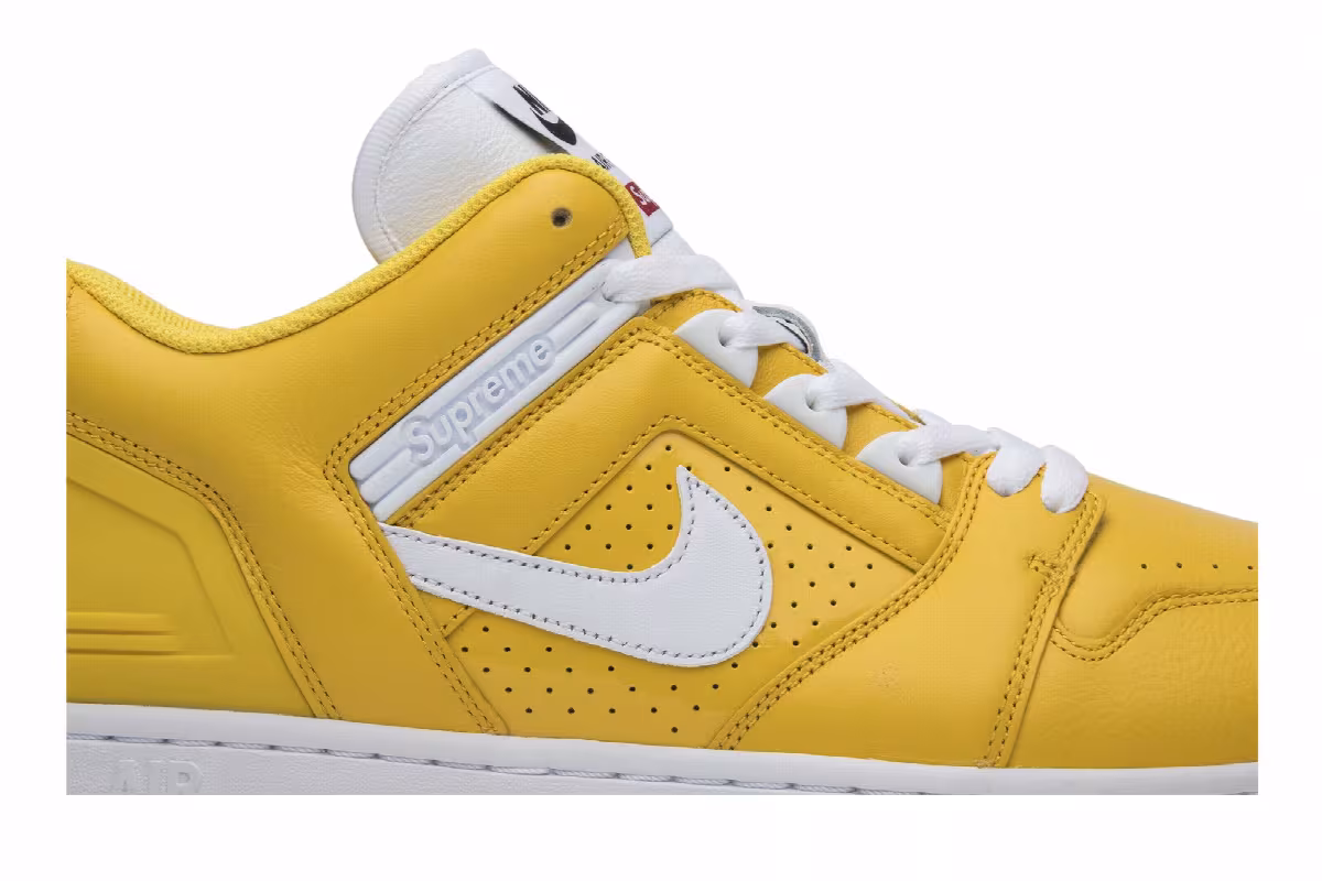 Supreme x Nike Air Force 2 Yellow, view 3