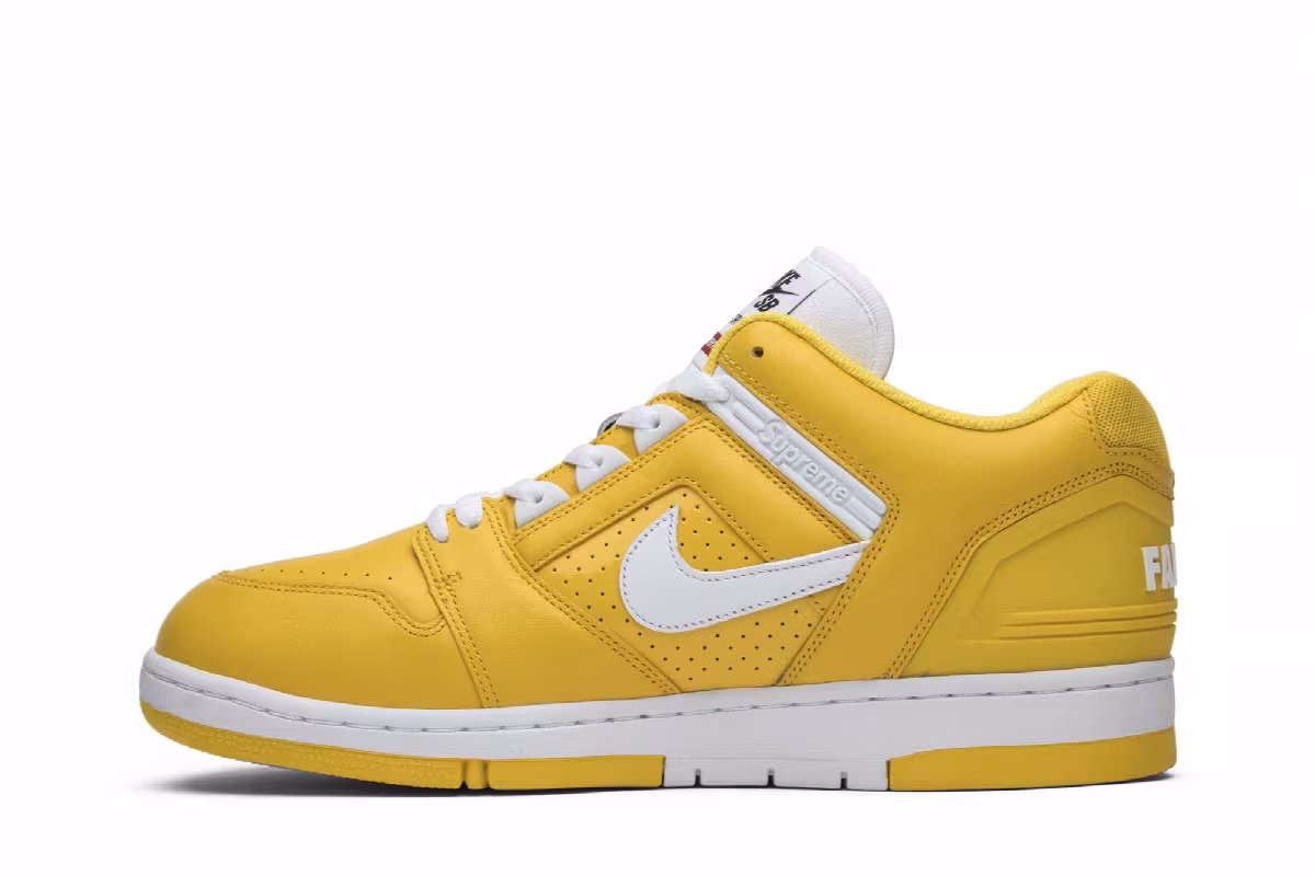 Supreme x Nike Air Force 2 Yellow, view 4