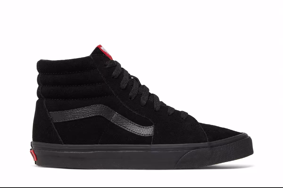 Vans Sk8-Hi Black Suede, view 2