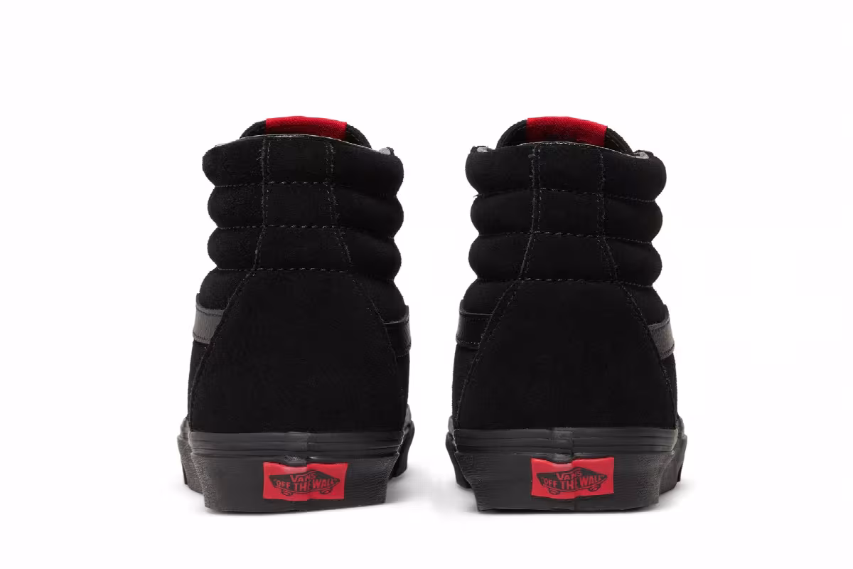 Vans Sk8-Hi Black Suede, view 7
