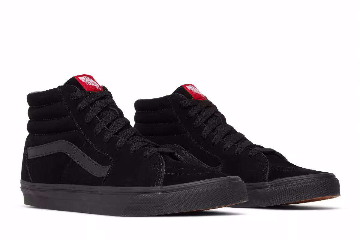 Vans Sk8-Hi Black Suede, view 9