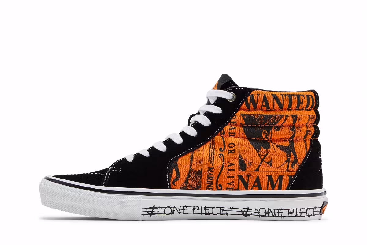 One Piece x Vans Skate Sk8-Hi Nami, view 4