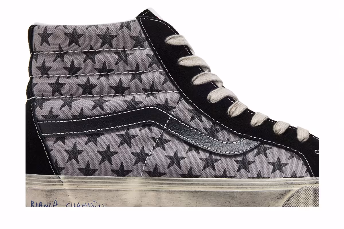 Bianca Chandôn x Vans Sk8-Hi Reissue VLT LX Stressed Black, view 3