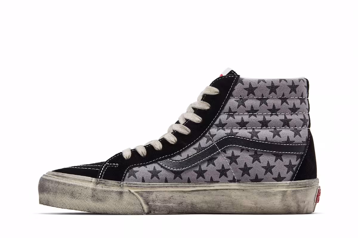 Bianca Chandôn x Vans Sk8-Hi Reissue VLT LX Stressed Black, view 4