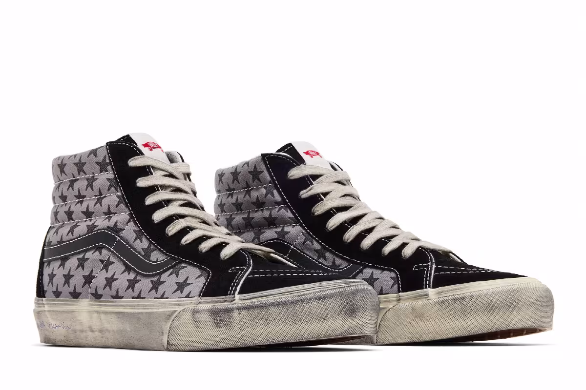 Bianca Chandôn x Vans Sk8-Hi Reissue VLT LX Stressed Black, view 9